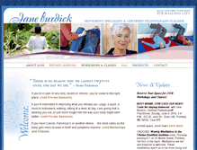 Tablet Screenshot of janeburdick.com